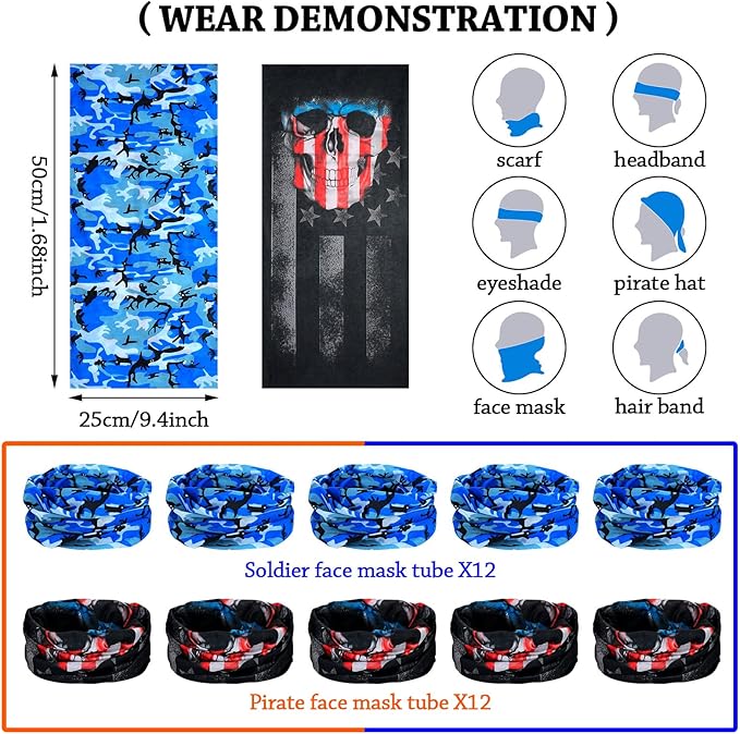 Sosation 24 Sets Nerf Party Supplies for Boys Girls 72 Pcs Gun Party Favors Two Team Nerf War Birthday Pack Safety Glasses Face Mask Wrist Belt Band Accessories Children Kids Toy Bulk(Blue and Orange)