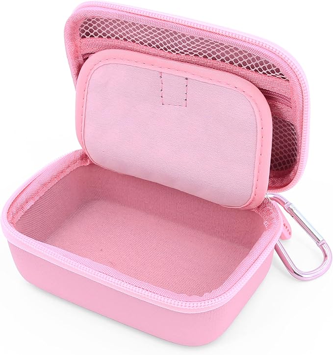 CASEMATIX Retro Handheld Game Console Case Compatible with HigoKids QS4 Portable Retro Video Game Player, Mademax RS-1 Gaming Console, E-MODS Arcade Pocket Player and More Up to 4.75", Pink Case Only