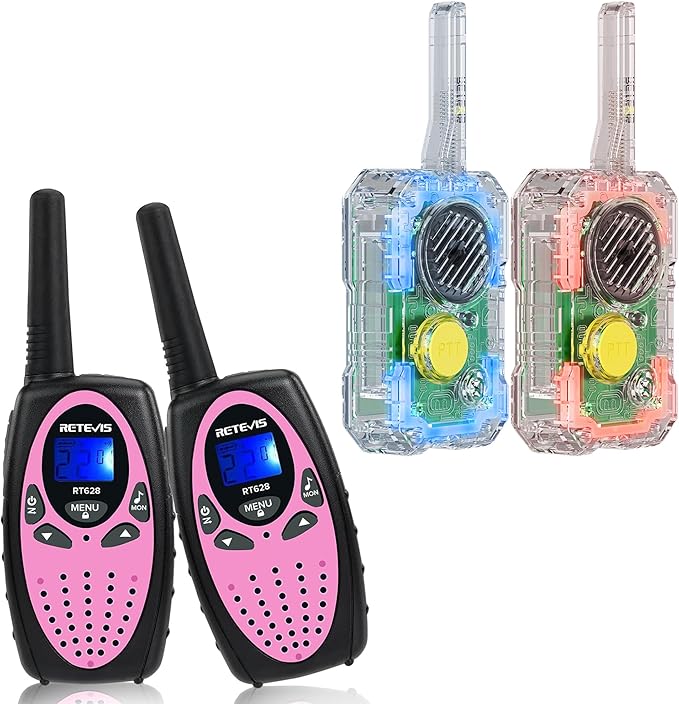 Retevis RT628 Kids Toys Walkie Talkies for 6-12 Year Old Boy Girl Birthday Gift Bundle with EZTalk 80 Walkie Talkies for Kids, STEM Kits DIY Toys for Boys Girls Ages 6-12 Christmas Stocking Stuffers