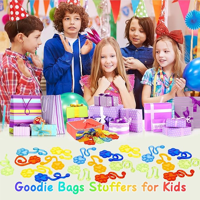 30 PCS Sticky Hands Bulk Party Favors for Kids 4-8,8-12 Year Dog Paw Shape Stretchy Sticky Hand Feet Goodie Bags Stuffers for Kids Treasure Box Toys for Classroom Small Mini Prizes Trinkets