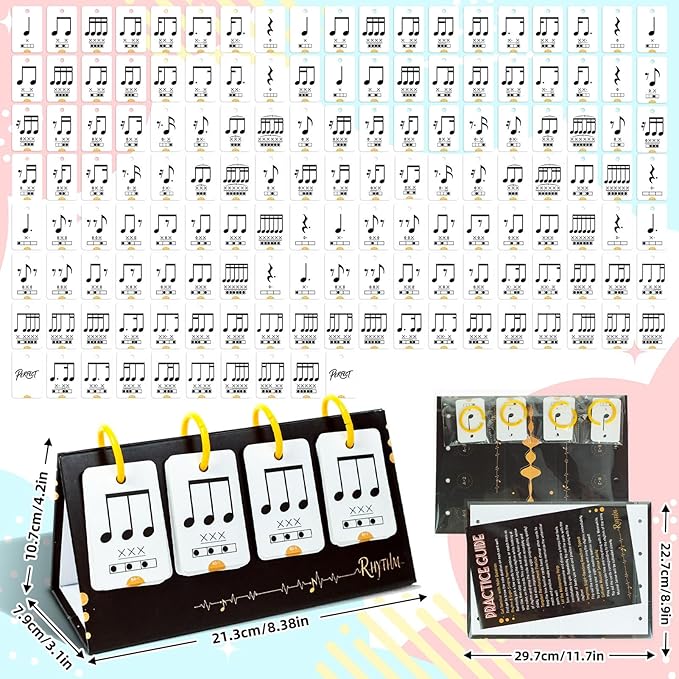 Piano Flash Cards Kids -Complete Study Guide 75 Pieces Music Teacher Supplies - for Beginners Home Classroom Lessons Learning