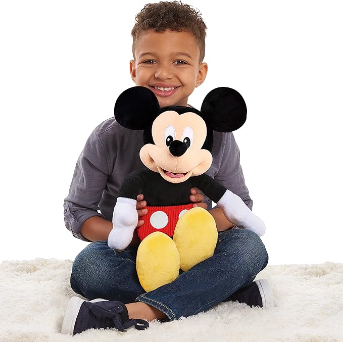 Disney Junior Mickey Mouse Large 19-inch Plush Stuffed Animal, Mickey Mouse, Pretend Play, Kids Toys for Ages 2 Up by Just Play