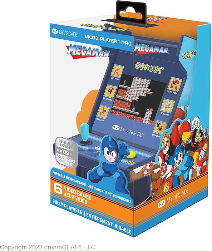 My Arcade Mega Man Micro Player Pro: Mega Man Retro Games, Titles 1 Through 6, Classic Video Games