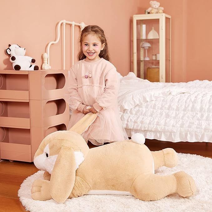 IKASA Giant Easter Rabbit Stuffed Animal Plush Toy, 30" Large Bunny Plushy Toys for Kids Girls Boys Children