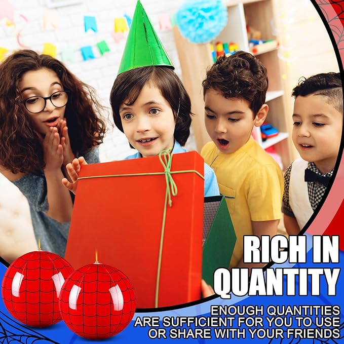 12 Pcs Spider Party Favors Punching Balloons for Kids Spider Web PVC Inflatable Punch Bouncy Balloon Heavy Duty Goodie Bags Stuffers Classroom Rewards Carnival Toy Prizes