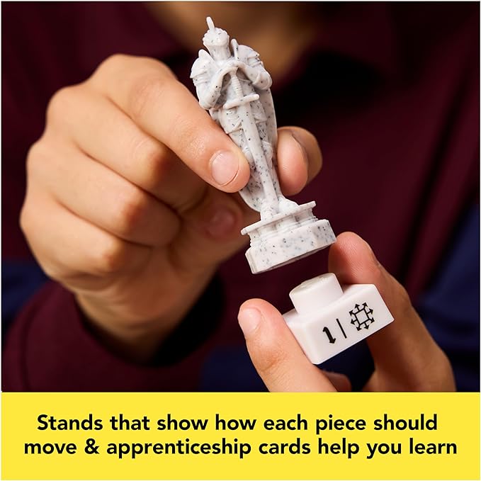 Spin Master Games, Wizarding World of Harry Potter Chess Teacher, Beginner Chess Set, Learn to Play Game for Beginners, Strategy Game for Muggles, for Kids & Family, 2 Players, for Ages 8 & Up