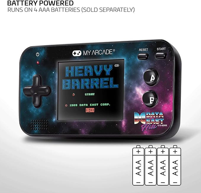 My Arcade Gamer V - Handheld Gaming System - 220 Retro Style Games Plus 8 Data East Classics