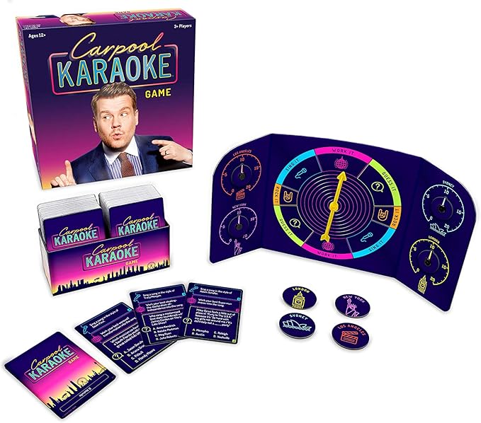 Carpool Karaoke Game, from The Hit Series The Late Late Show with James Corden, 3+ Players, 30 Minute Play Time, for Ages 12 and up