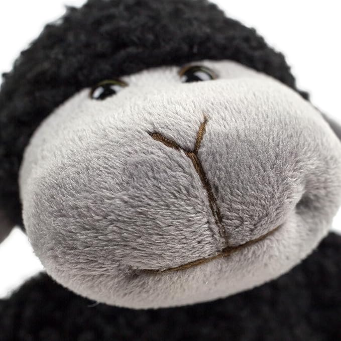 Soft Cute Black Lamb Plush Toy, Children's Sheep Plush Toys, Gifts Sitting Position 6.5inch