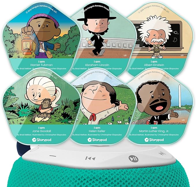 Storypod Tokens | Ordinary People Change The World Collection | Collectible Educational Tokens for The Screen Free Audio Learning System for Kids, Toddlers, Children | SEL & Interactive Fun