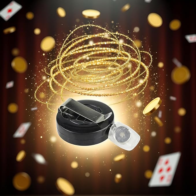 1Pc Black Coins Disappear Device Tool Magic Accessories Transparent Thread Magic Tricks for Magicians Stage up Street Gimmick Illusion Props,Magic Kits and Accessories,Novelty Gag Toys,Easy to Use