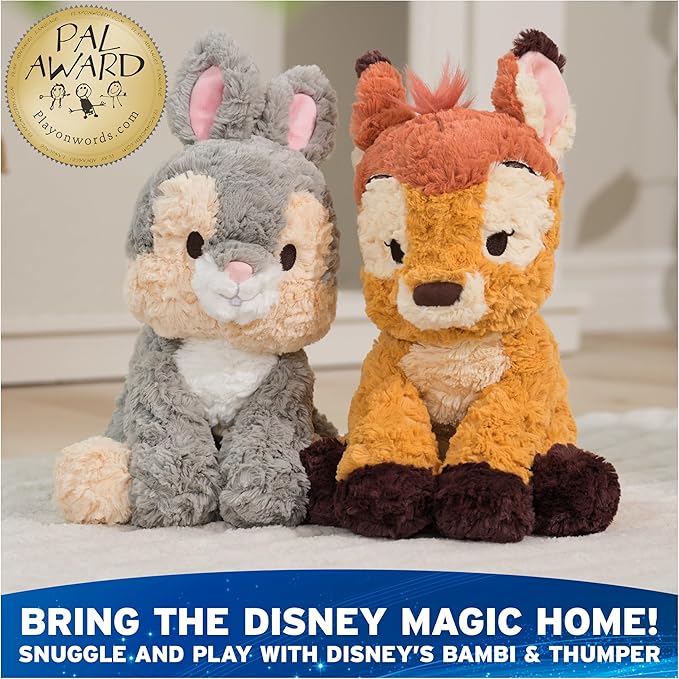 GUND Disney Official Bambi Plush, Disney Cozys Collection, Bambi Toys, Deer Stuffed Animal for Ages 1 and Up, Brown, 10”