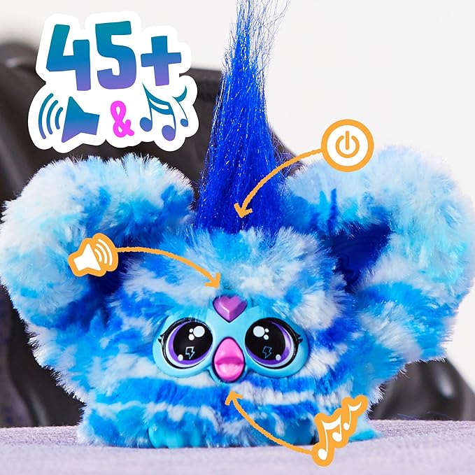Furby Furblets Ooh-Koo Rock Mini Electronic Plush Toy for Girls & Boys 6+