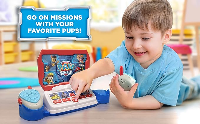 Paw Patrol Toy Walkie Talkie Command Center with Kid Friendly Two Way Radios, Built-in Speech & Sound Effects, Paw Patrol Toys for Kids