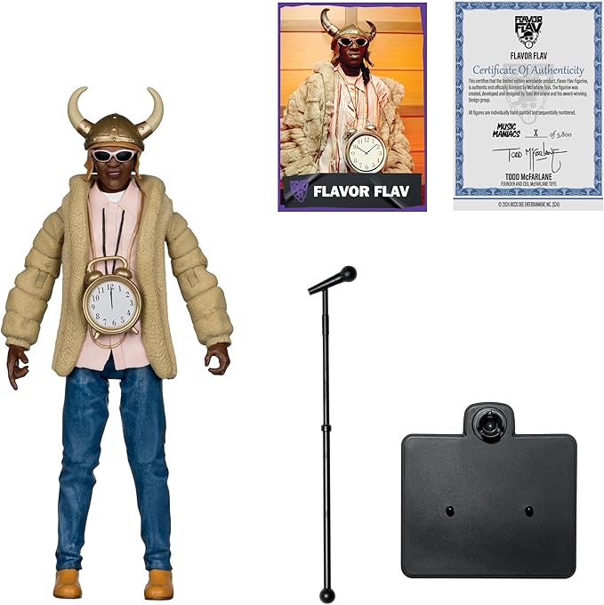 McFarlane Toys - Music Maniacs Hip Hop Flavor Flav 6in Action Figure