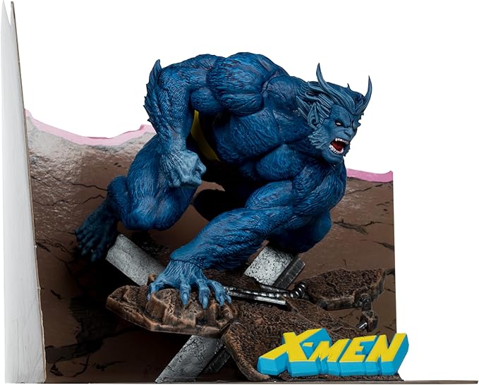 McFarlane Marvel Beast 1:10th Scale Collectible with Scene (X-Men #1) Toys