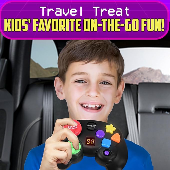 Skywin Light Up HandHled Memory Game Controller – Fun Electronic Game for Ages 4-8, Educational Toy and Gifts for Smart Kids Who Love Lite Brite and Perfection Games