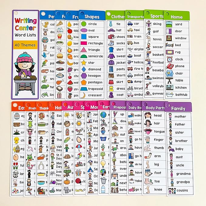 1 Set Double Sided Vocabulary Flashcards Educational Learning Cards High Frequency Sight Words Flashcards Learn to Read