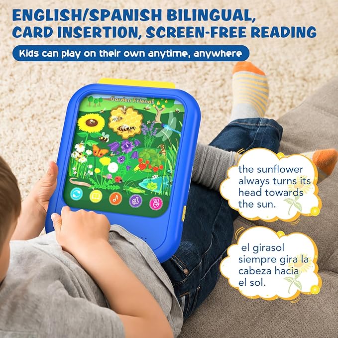 Upgrade Kids Learning Tablet Educational Learning Pad for Toddlers 2-5 to Learn Alphabets, Numbers, Foods, Time, Music, Vehicles,Tablet Toy for Toddlers Ages 2 3 4 5 6 Years Old