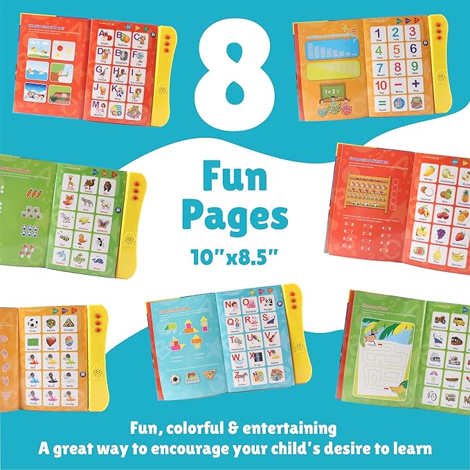 Ultimate Preschool Learning Pack: Educational Toys for Toddlers 1-5 | ABC Learning Book & Penguin Power Learning Set