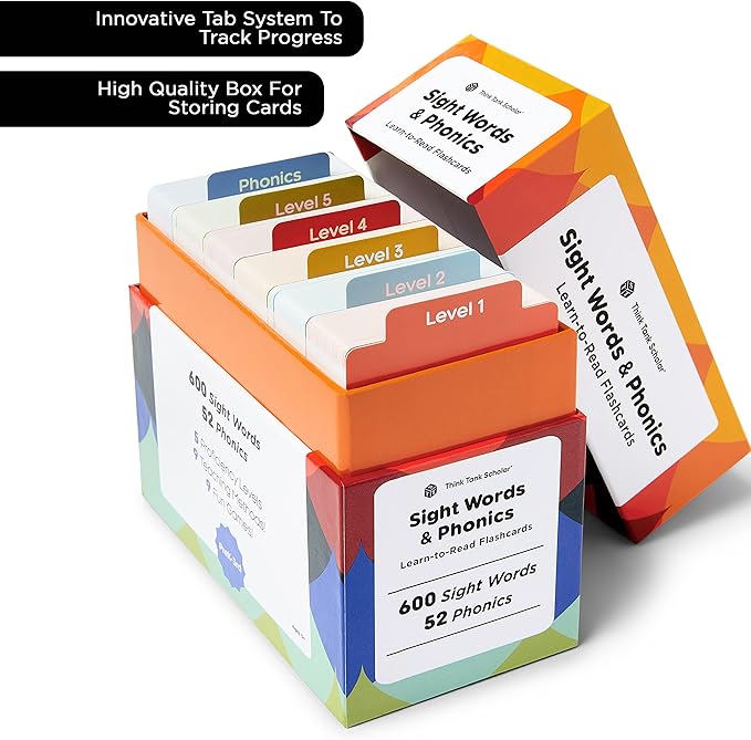 Award-Winning Learn to Read Flash Cards – 652 Sight Words & Phonics for Preschool to 3rd Grade – CVC Words, Blends, Vowel Sounds, Dolch & Fry High Frequency Words + Games
