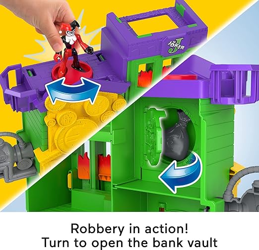 Fisher-Price Imaginext DC Super Friends Batman Playset Crime Alley with Character Figures & Accessories for Pretend Play Ages 3+ Years