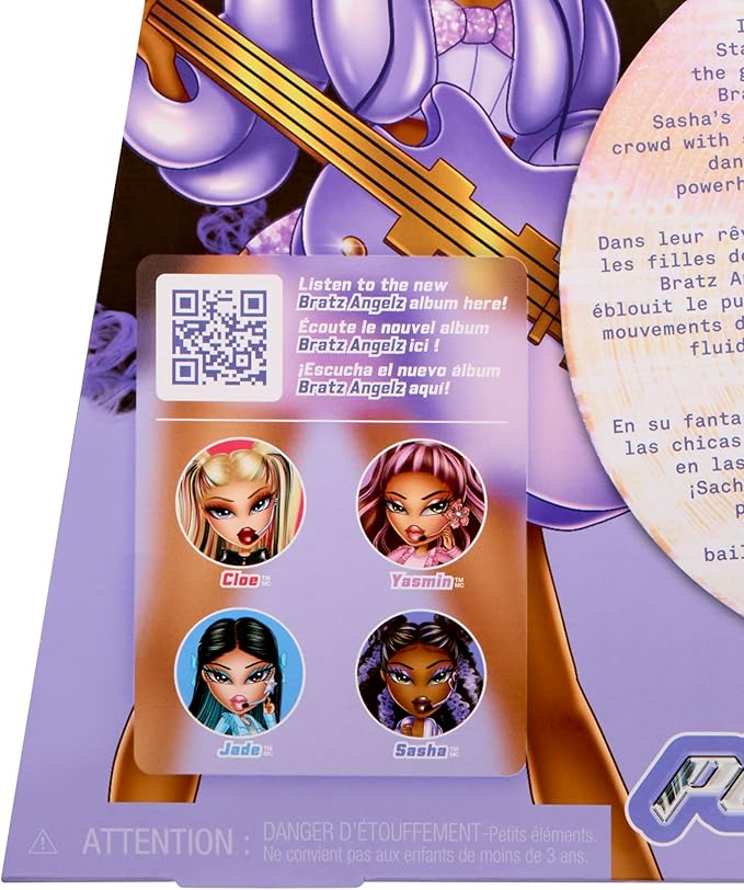 Bratz Pop Starz Sasha Fashion Doll with Accessories and Charm