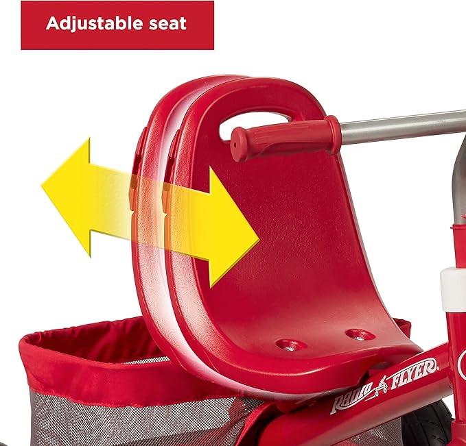 Radio Flyer Ultimate All-Terrain Stroll ’N Trike, Ages 1-5, Convertible 4-in-1 Tricycle, All-Terrain Tires, Parent Push Handle, UV Canopy, Accessories, Safety Harness, Stroller Tricycle for Toddlers