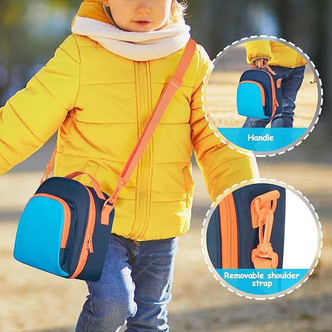 Carrying Case Compatible with Yoto Mini (2024 Edition), Card Holder Hold Up to 30 Cards, Travel Storage Bag for Audio Music Player & Headphone Accessories, Blue (Bag Only) Patented Design