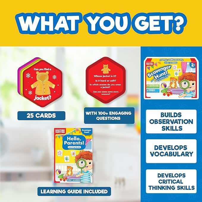 Doctor Jupiter Scavenger Hunt | Toys for Ages 2-4 | Birthday Gift Ideas for 2 Year Old Boys and Girls | Toddler Toys for 2-3-4 Year Old | Learning & Education Toys