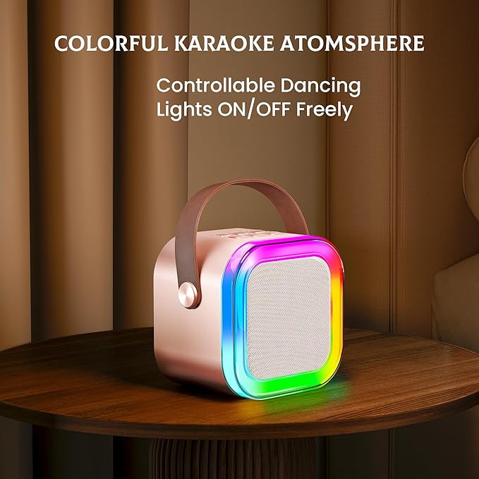 Mini Karaoke Machine for Kids, 2026 TOP Toys Birthday Gifts Ideas for Girls Ages 4, 5, 6, 7, 8, 9, 10, 12+ Years Old, Portable MP3 Player with 2 Wireless Mics for Family Home Party