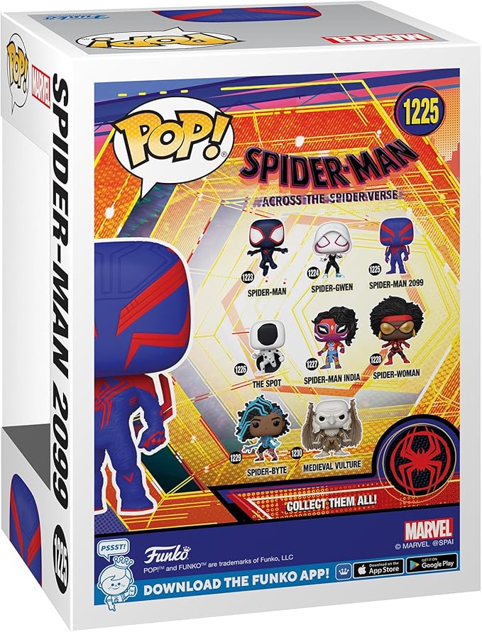 Funko POP! Vinyl: Spider-Man : Across The Spider-Verse - Miguel O’Hara - Spider-Man 2099 - Spider-Man - Collectable Vinyl Figure - Gift Idea - Official Merchandise - for Kids & Adults - Movies Fans