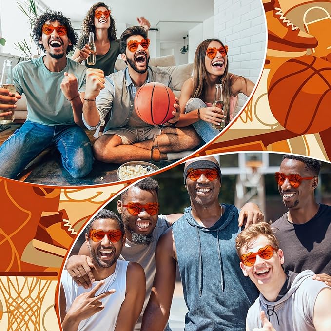 150 Pcs/20 Sets Basketball Senior Night Gifts for Girls - Basketball Team Gifts for Girls with Scrunchies Makeup Bags Sunglasses Bracelets Stickers Sport Party Favors Birthday Party Supplies