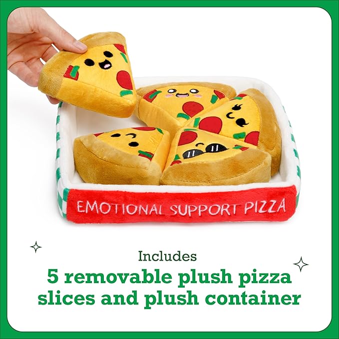 WHAT DO YOU MEME? Emotional Support Pizza — Plush Pizza by Emotional Support Plushies
