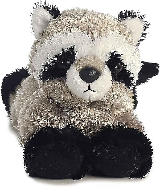 Aurora® Adorable Mini Flopsie™ Rascal™ Stuffed Animal - Mini Companions Ready for Playful Adventures - for Kids All Ages, Toddlers, Adults, and Families - Gray 8 Inches