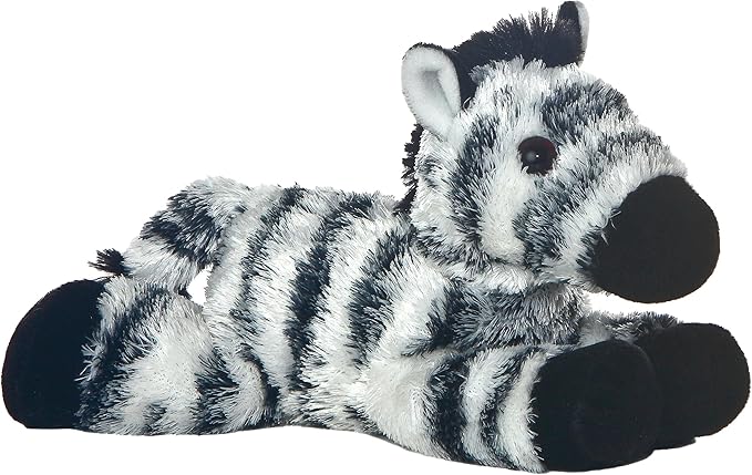 Aurora® Adorable Mini Flopsie™ Zany™ Stuffed Animal - Mini Companions Ready for Playful Adventures - for Kids All Ages, Toddlers, Adults, and Families - White 8 Inches