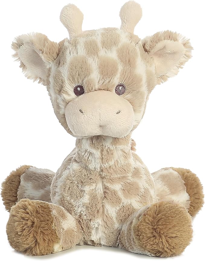 Aurora® Snuggly Loppy Giraffe™ Baby Stuffed Animal - Comforting Companion - Imaginative Play - Brown 8 Inches