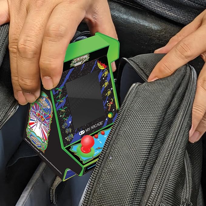My Arcade Galaga Nano Player - 2 Games in 1, Retro Arcade Classics, 4.8" Mini Arcade Machine