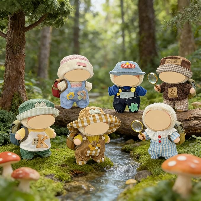 Clothes for Doll, 6 Pack Doll Outfits for 17cm Doll, Perfect for Play and Display, Accessories for Doll's Collectors, (No Dolls) (Set 4)