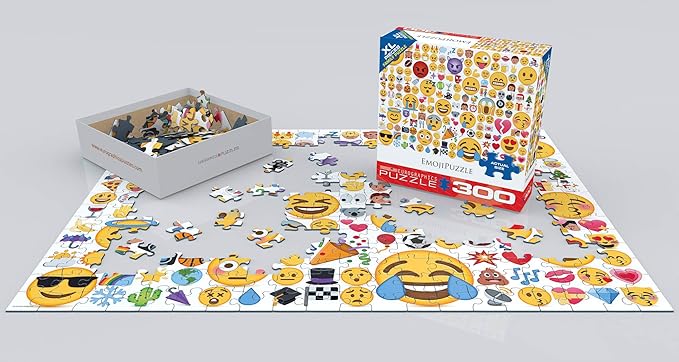 EuroGraphics Emoji (300 Piece) Puzzle, Multi, 19-1/4inx26-3/4in