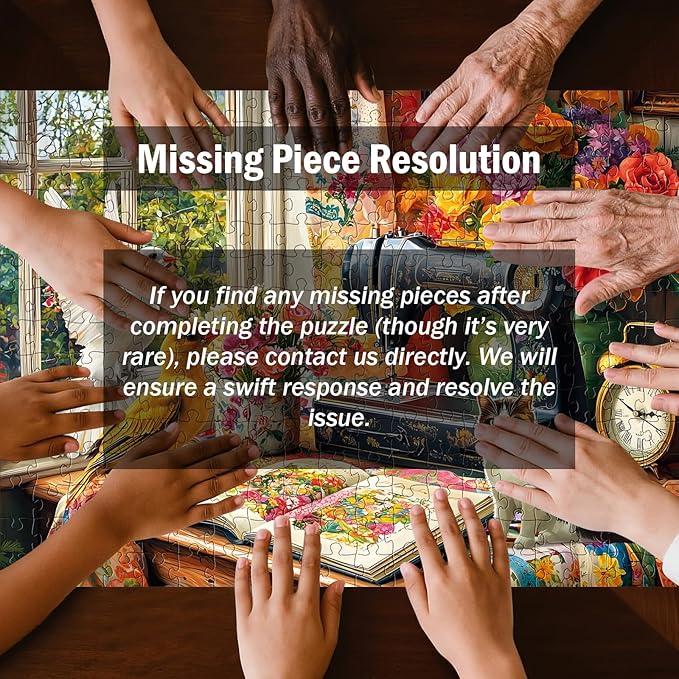 Puzzles 300 Pieces for Adults,Vintage Sewing Machine Cat Jigsaw Puzzle for Seniors Children, Large Piece Bird Vase Puzzle for Kids Age 8-10 10-12, Stitch Quilt Puzzles,Family Game Great Gift 20.5*15in