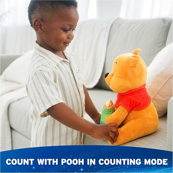 GUND Disney Official Peek-a-Boo Winnie The Pooh Plush, Interactive Stuffed Animal, Sensory Toys for Ages 0 and Up, Yellow, 11”