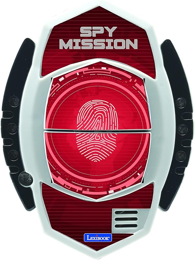 LEXiBOOK - Spy Mission, Spy Motion Detector with Alarm, Light Effects, Detection up to 30 Centimeters, Black/red, RPSPY05