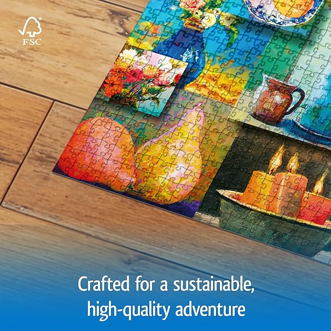 Wonder Forge Still Life Beauty 1000 Piece Jigsaw Puzzle for Adults | Unique, Perfectly-Fitting Pieces | Fun, Vibrant Imagery | Amazon Exclusive