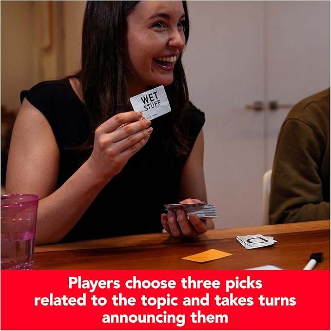Spin Master Games, Draft’d, Competitive Drafting Party Game with Hilarious Prompts for College Nights, Football Watch Parties, Happy Hour Activity, Easter Gift, 3-5 Players, for Ages 14 & Up