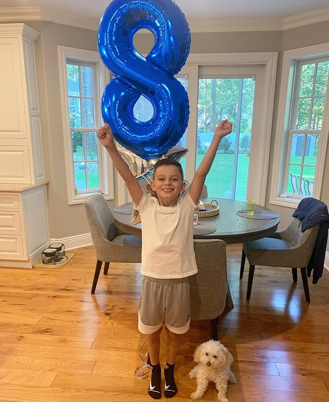 Navy Blue Number 22 Balloon 40 inch, 22 Number Balloons, 22nd Navy Blue Birthday Decorations, 22 Year Old Women Men Blue Party Supplies