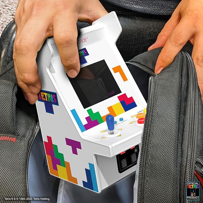 My Arcade Tetris Micro Player Pro: Mini Arcade, Handheld Video Game, 2.75" Screen, Tetris Game