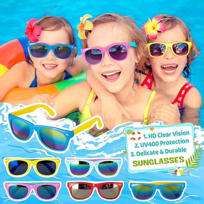 Pool Party Favors, 85 PCS Beach Party Favors Party Bag Stuffers for Kids, and More for summer party favors, luau party favors, Birthday Party Supplies