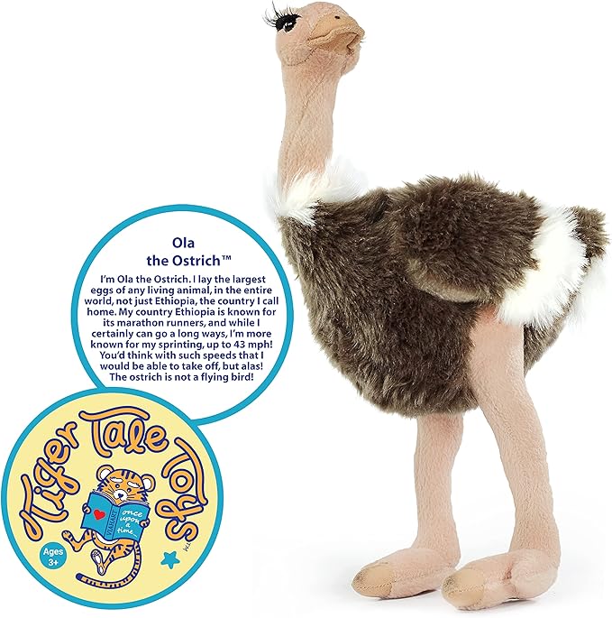 Ola The Ostrich - 12 Inch Stuffed Animal Plush