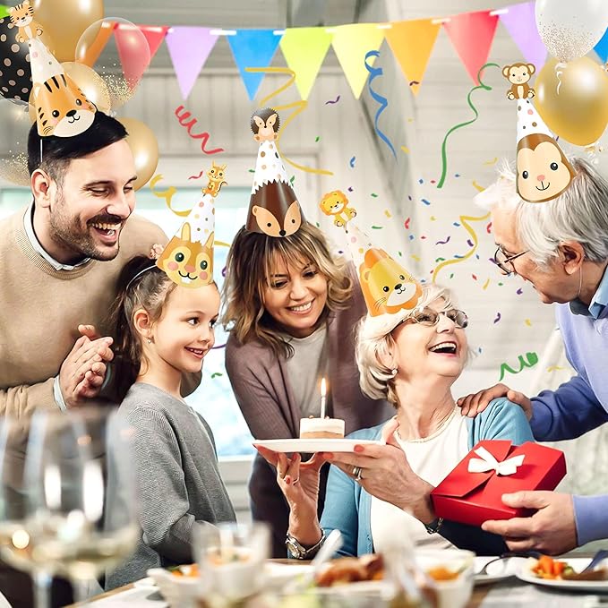 CANREVEL Party Hats for Adults, Party Supply for Party Decorations, Party Headwear for Birthday Celebration for Women Men